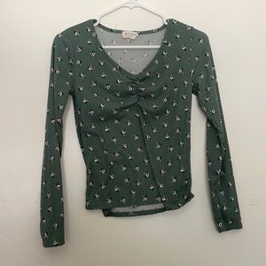 Flower Pattern Long Sleeve